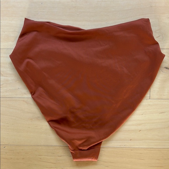 Rust High-Waisted Bikini Bottom - Picture 2 of 6